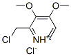 2-氯甲基-3,4-二甲氧基吡啶盐酸盐, 72830-09-2, 结构式