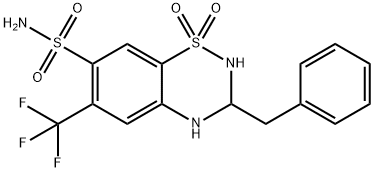 苄氟噻嗪, 73-48-3, 结构式