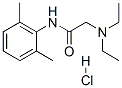 リドカイン注射液 化学構造式
