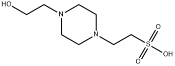 2-[4-(2-ヒドロキシエチル)-1-ピペラジニル]エタンスルホン酸 化学構造式