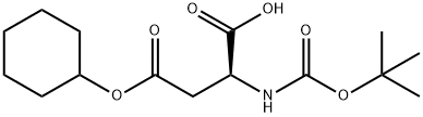Boc-L-天冬氨酸 4-环己酯, 73821-95-1, 结构式