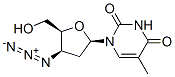 1-[(2R,4R,5S)-4-azido-5-(hydroxymethyl)oxolan-2-yl]-5-methyl-pyrimidine-2,4-dione Structure