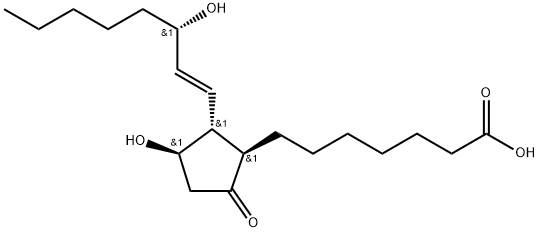 前列腺素E1, 745-65-3, 结构式