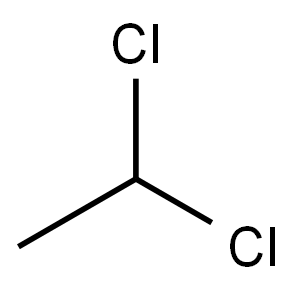 1,1-ジクロロエタン  化学構造式