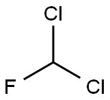 Dichloromonofluoromethane Structure