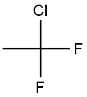 1-Chloro-1,1-difluoroethane Structure