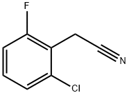 2-クロロ-6-フルオロベンジルシアニド 化学構造式