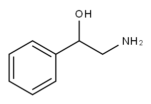 2-氨基-1-苯乙醇, 7568-93-6, 结构式