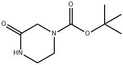 3-オキソピペラジン-1-カルボン酸 tert-ブチル 化学構造式