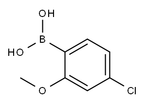 4-Chloro-2-methoxyphenylboronic acid Structure