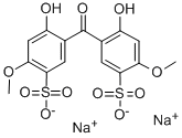 Disodium 2,2'-dihydroxy-4,4'-dimethoxy-5,5'-disulfobenzophenone Struktur
