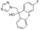 1-(2-フルオロフェニル)-1-(4-フルオロフェニル)-2-(1H-1,2,4-トリアゾール-1-イル)エタノール 化学構造式