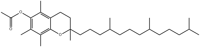 Tocopheryl acetate Struktur