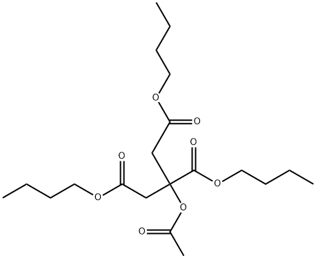 Ｏアセチルクエン酸 トリブチル 化学構造式