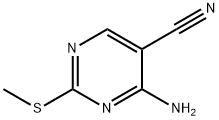 4-氨基-2-(甲基硫代)嘧啶-5-腈, 770-30-9, 结构式