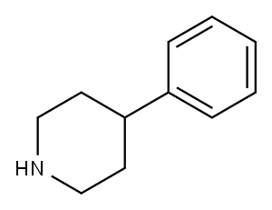 4-フェニルピペリジン 化学構造式