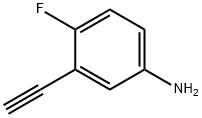 3-乙炔基-4-氟苯胺, 77123-60-5, 结构式