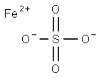 硫酸鉄(II) 化学構造式