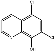 5,7-ジクロロ-8-ヒドロキシキノリン 化学構造式