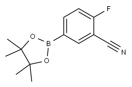 3-CYANO-4-FLUOROPHENYLBORONIC ACID, PINACOL ESTER Structure