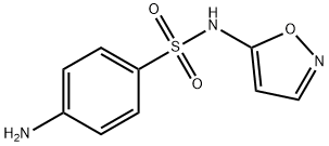 N-(异恶唑-5-基)氨基苯磺酰胺, 7758-79-4, 结构式