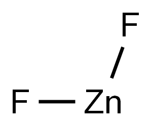 氟化锌, 7783-49-5, 结构式