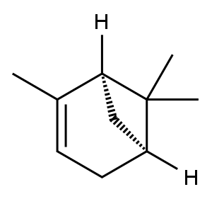 左旋-alpha-蒎烯, 7785-26-4, 结构式