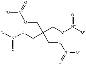 Pentaerythritol tetranitrate Struktur