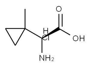 (αS)-α-Amino-1-methylcyclopropaneacetic acid Structure