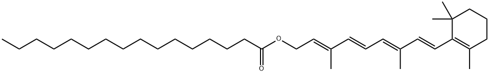 维生素 A 棕榈酸酯, 79-81-2, 结构式