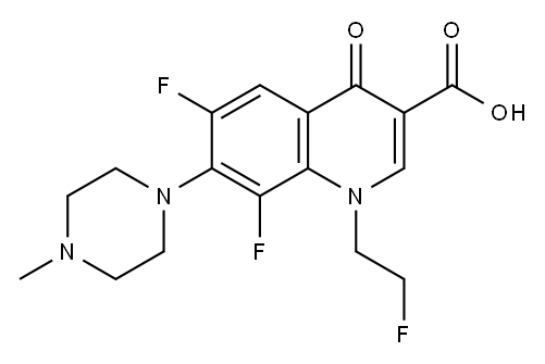 氟罗沙星, 79660-72-3, 结构式