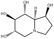 (1S,8aα)-オクタヒドロインドリジン-1β,6α,7β,8α-テトラオール 化学構造式