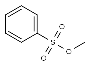 Methyl benzenesulfonate Structure