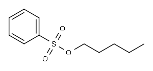 Benzenesulfonic acid, pentyl ester Structure
