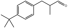 3-(4-tert-ブチルフェニル)イソブチルアルデヒド 化学構造式