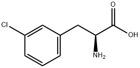 3-氯-L-苯丙氨酸, 80126-51-8, 结构式