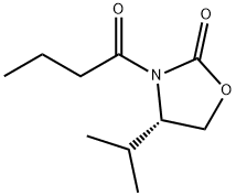 (S)-4-(1-Isopropyl)-3-(1-oxobutyl)-2-oxazolidinone, 80697-93-4, 结构式