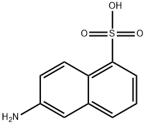 6-アミノ-1-ナフタレンスルホン酸 化学構造式
