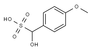 alpha-hydroxy-p-methoxytoluene-alpha-sulphonic acid 结构式