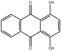 1,4-Dihydroxyanthraquinone Struktur