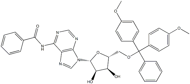 5'-DMT-RIBO ADENOSINE (N-BZ) Structure