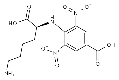 4-[[(S)-5-Amino-1-carboxypentyl]amino]-3,5-dinitrobenzoic acid Structure