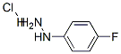 4-Fluorophenylhydrazine hydrochloride Structure