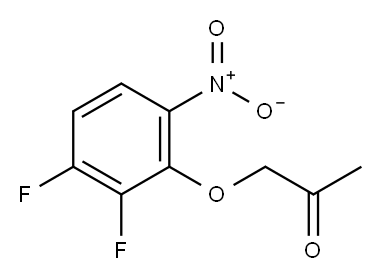 2-Acetonyloxy-3,4-difluoro nitrobenzene Struktur