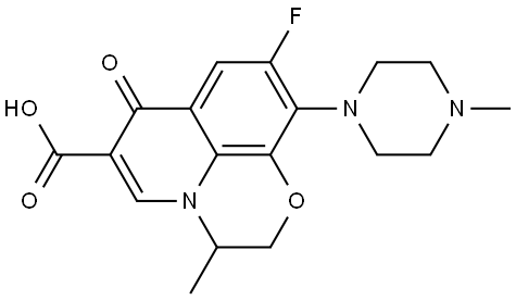 オフロキサシン 化学構造式
