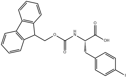 Fmoc-L-4-碘苯丙氨酸, 82565-68-2, 结构式