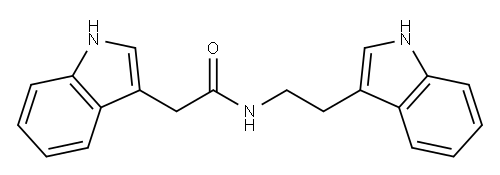 N-2-(indol-3-yl)ethyl-indole-3-acetamide Structure