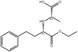 N-[1-(S)-乙氧羰基-3-苯丙基]-L-丙氨酸, 82717-96-2, 结构式
