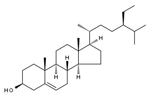 β-谷甾醇, 83-46-5, 结构式