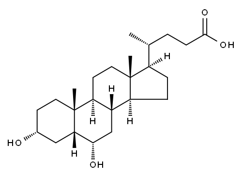 猪去氧胆酸, 83-49-8, 结构式